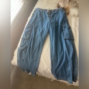 Target oversized cargo type jeans